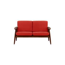 Demure Aqua 2 Seater Garden Sofa, red, Leg colour: 8007 dark oak - thumbnail 2