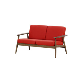 Demure Aqua 2 Seater Garden Sofa, red, Leg colour: 8021 brown - thumbnail 1