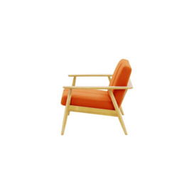 Demure Aqua 2 Seater Garden Sofa, orange, Leg colour: 8001 like oak - thumbnail 3