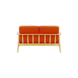 Demure Aqua 2 Seater Garden Sofa, orange, Leg colour: 8001 like oak - thumbnail 2