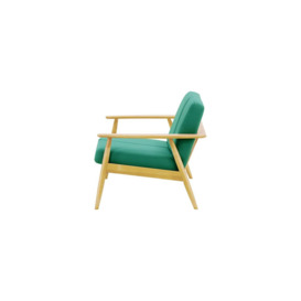 Demure Aqua 2 Seater Garden Sofa, turquoise, Leg colour: 8001 like oak - thumbnail 2