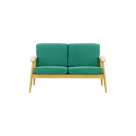 Demure Aqua 2 Seater Garden Sofa, turquoise, Leg colour: 8001 like oak - thumbnail 3