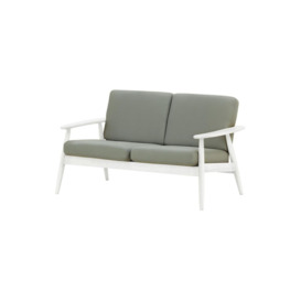 Demure Aqua 2 Seater Garden Sofa, grey, Leg colour: 8035 white