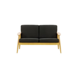 Demure Aqua 2 Seater Garden Sofa, black, Leg colour: 8001 like oak - thumbnail 2