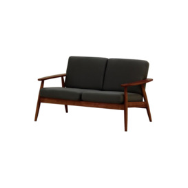 Demure Aqua 2 Seater Garden Sofa, black, Leg colour: 8007 dark oak - thumbnail 1