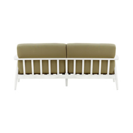 Demure Aqua 3 Seater Garden Sofa, beige, Leg colour: 8035 white - thumbnail 2