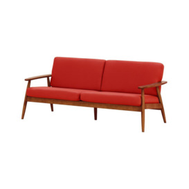 Demure Aqua 3 Seater Garden Sofa, red, Leg colour: 8011 aveo