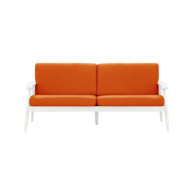 Demure Aqua 3 Seater Garden Sofa, orange, Leg colour: 8035 white - thumbnail 2