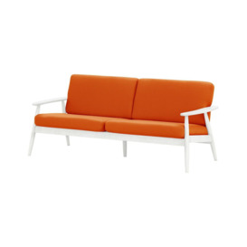 Demure Aqua 3 Seater Garden Sofa, orange, Leg colour: 8035 white - thumbnail 1