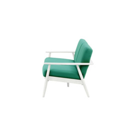 Demure Aqua 3 Seater Garden Sofa, turquoise, Leg colour: 8035 white - thumbnail 2