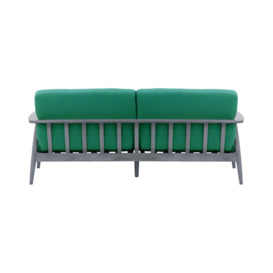 Demure Aqua 3 Seater Garden Sofa, turquoise, Leg colour: 8036 grey - thumbnail 2