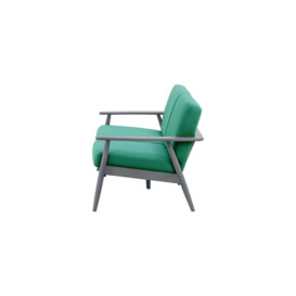 Demure Aqua 3 Seater Garden Sofa, turquoise, Leg colour: 8036 grey - thumbnail 3