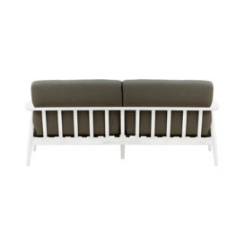 Demure Aqua 3 Seater Garden Sofa, dark grey, Leg colour: 8035 white - thumbnail 2