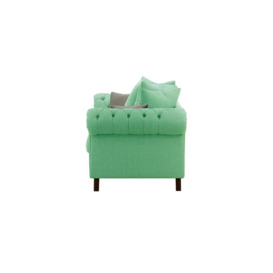 Monza 3 Seater Sofa, Turquoise/Lilac, Leg colour: dark oak - thumbnail 3