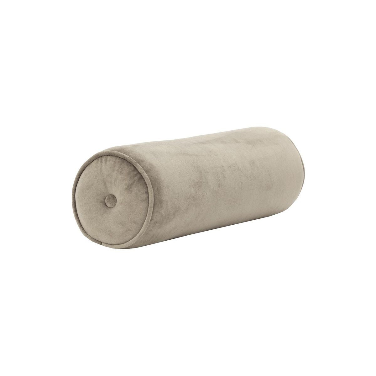 Velvet bolster cushion, grey - image 1