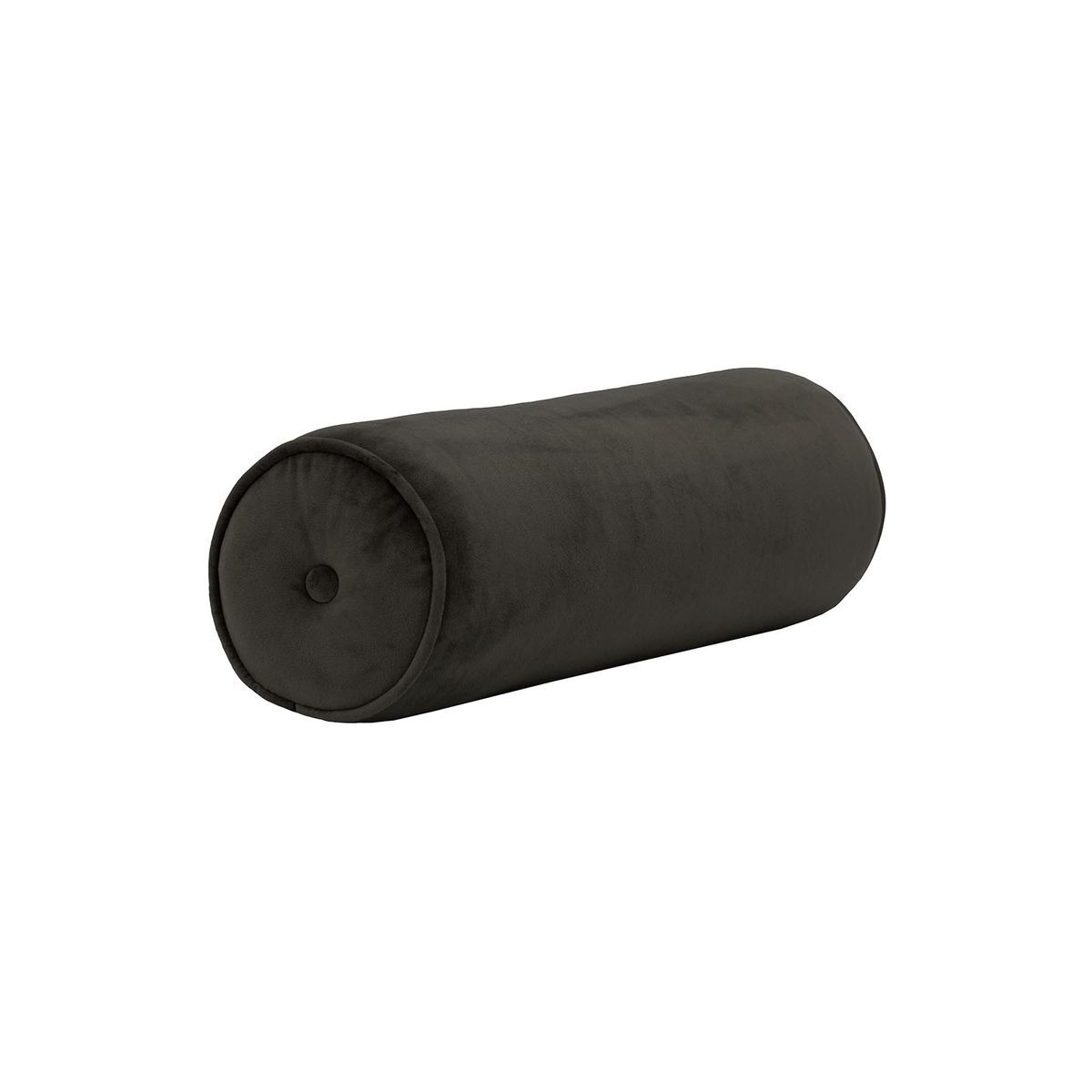 Velvet bolster cushion, black - image 1