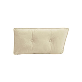 Velvet rectangular cushion, light beige - thumbnail 1