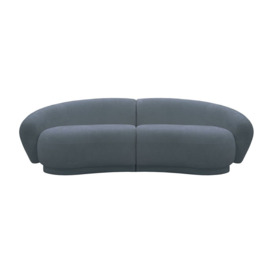 Bondi 3 Seater Sofa, boucle grey - thumbnail 1
