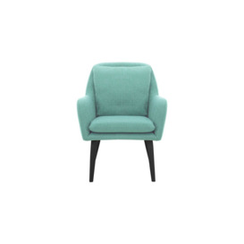 Luie Chair, turquoise, Leg colour: black