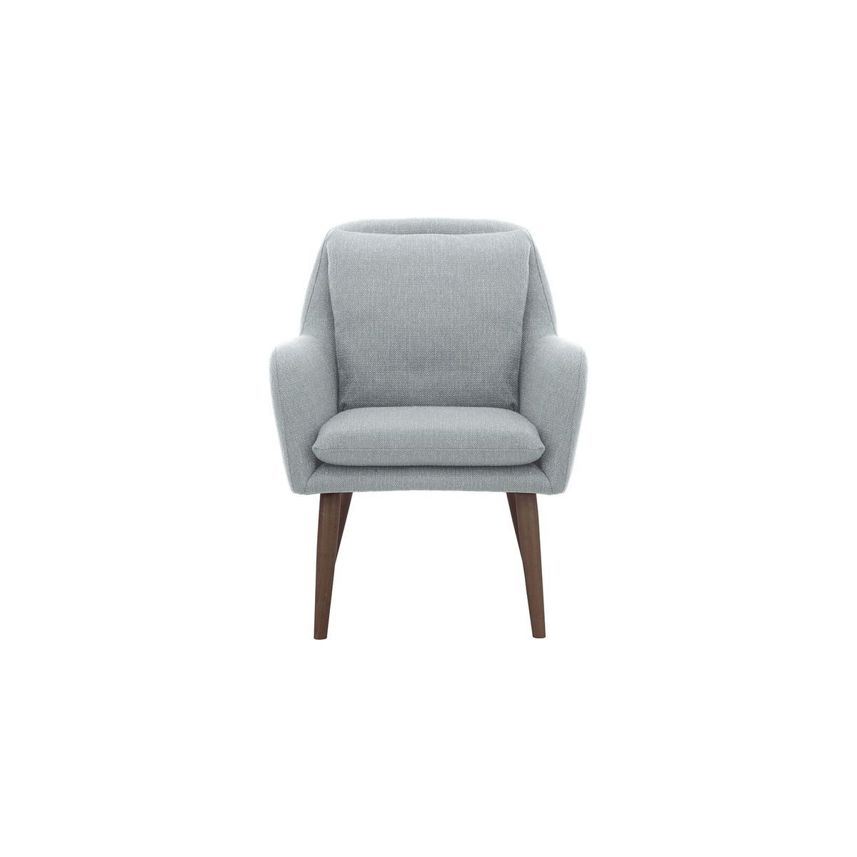 Luie Chair, boucle beige, Leg colour: white - image 1