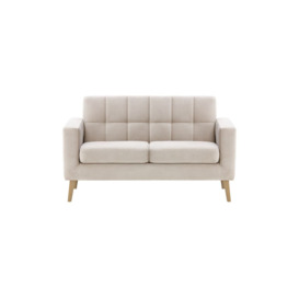 Neat 2 Seater Sofa in a Box, light beige, Leg colour: like oak