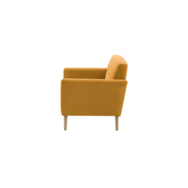 Neat 2 Seater Sofa in a Box, mustard, Leg colour: like oak - thumbnail 3