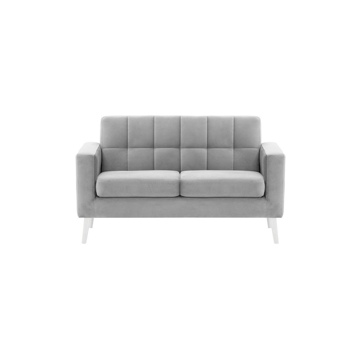 Neat 2 Seater Sofa in a Box, silver, Leg colour: white - image 1