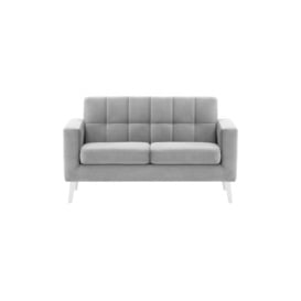 Neat 2 Seater Sofa in a Box, silver, Leg colour: white - thumbnail 1