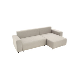 Homely Right Hand Corner Sofa Bed, boucle brown - thumbnail 3