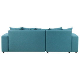 Homely Left Hand Corner Sofa Bed, turquoise - thumbnail 3