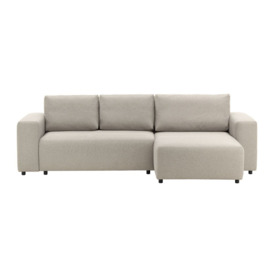 Solace Right Hand Corner Sofa Bed, beige - thumbnail 1