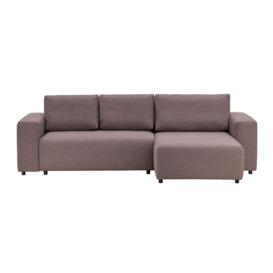 Solace Right Hand Corner Sofa Bed, light brown - thumbnail 1
