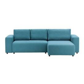 Solace Right Hand Corner Sofa Bed, turquoise - thumbnail 1