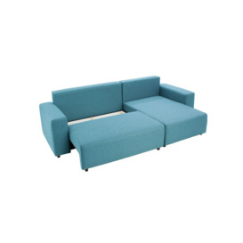 Solace Right Hand Corner Sofa Bed, turquoise - thumbnail 2