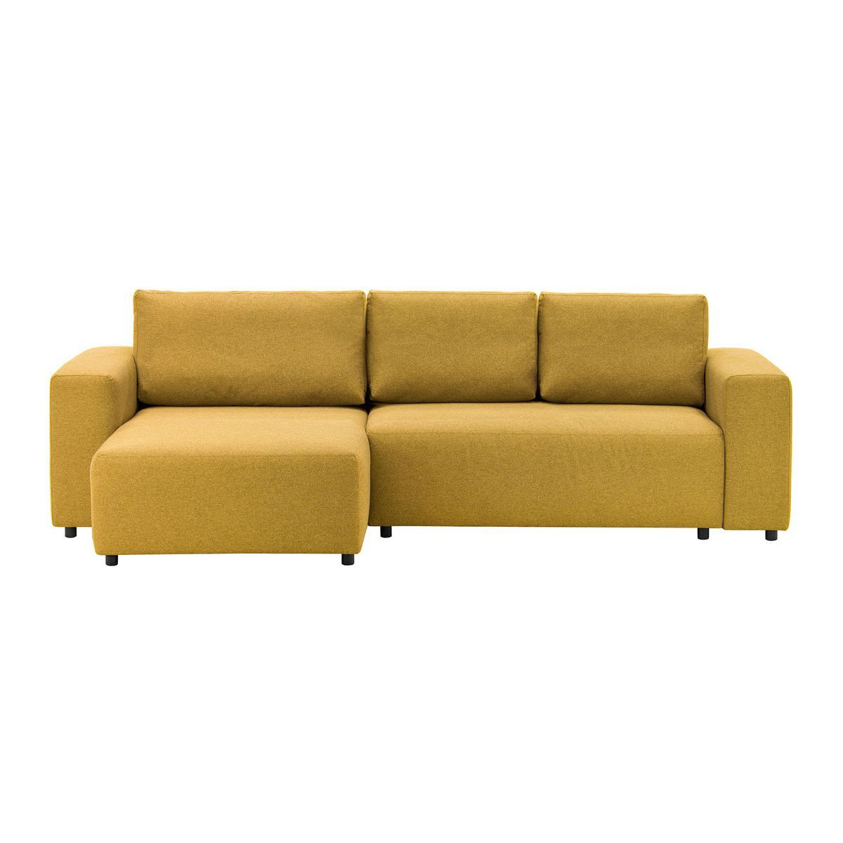 Solace Left Hand Corner Sofa Bed, mustard - image 1