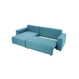 Solace Left Hand Corner Sofa Bed, turquoise - thumbnail 3