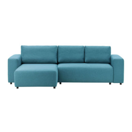 Solace Left Hand Corner Sofa Bed, turquoise - thumbnail 1