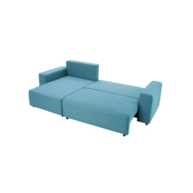Solace Left Hand Corner Sofa Bed, turquoise - thumbnail 2