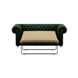 Chesterfield Max 2 Seater Sofa Bed, dark green, Leg colour: dark oak - thumbnail 2