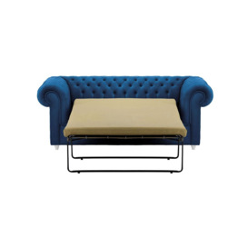 Chesterfield Max 2 Seater Sofa Bed, blue, Leg colour: white - thumbnail 2