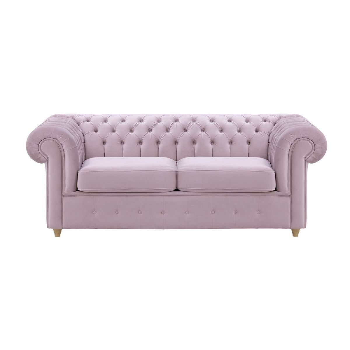 Chesterfield Max 2 Seater Sofa Bed, lilac, Leg colour: like oak - image 1