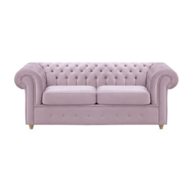 Chesterfield Max 2 Seater Sofa Bed, lilac, Leg colour: like oak - thumbnail 1