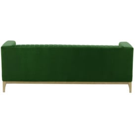 Slender Wood 3 Seater Sofa, V 33 - Rust, Leg colour: black - thumbnail 3