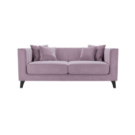 Barra 2 Seater Sofa, mink, Leg colour: dark oak