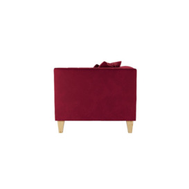 Barra 2 Seater Sofa, dark red, Leg colour: like oak - thumbnail 3