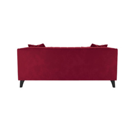 Barra 2 Seater Sofa, dark red, Leg colour: black - thumbnail 2