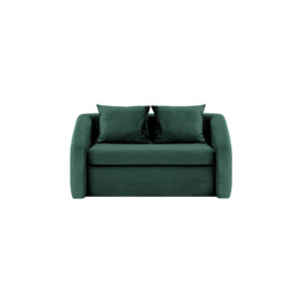 Alma 2 Seater Sofa Bed, dark green - thumbnail 1