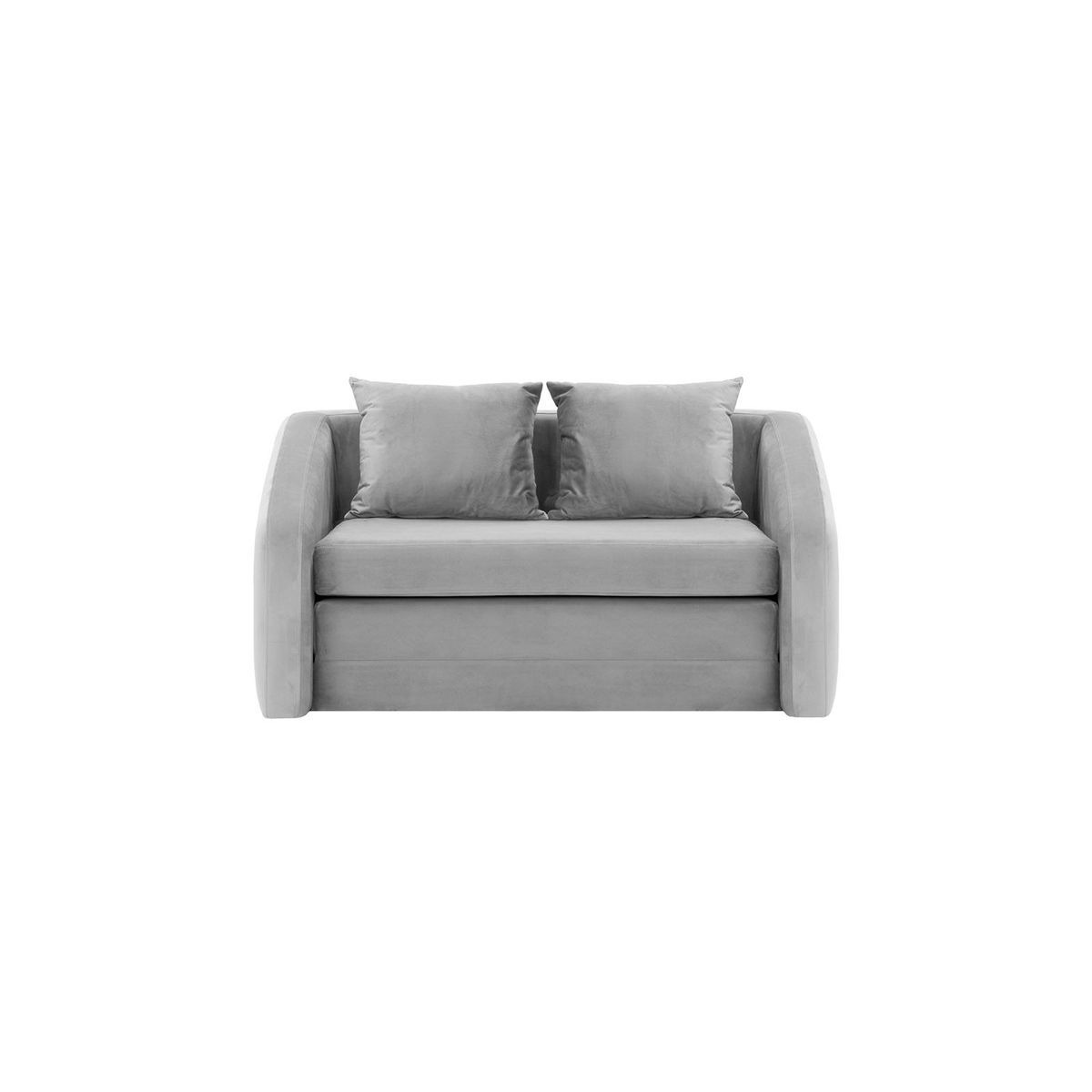 Alma 2 Seater Sofa Bed, silver - image 1