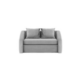 Alma 2 Seater Sofa Bed, silver - thumbnail 1
