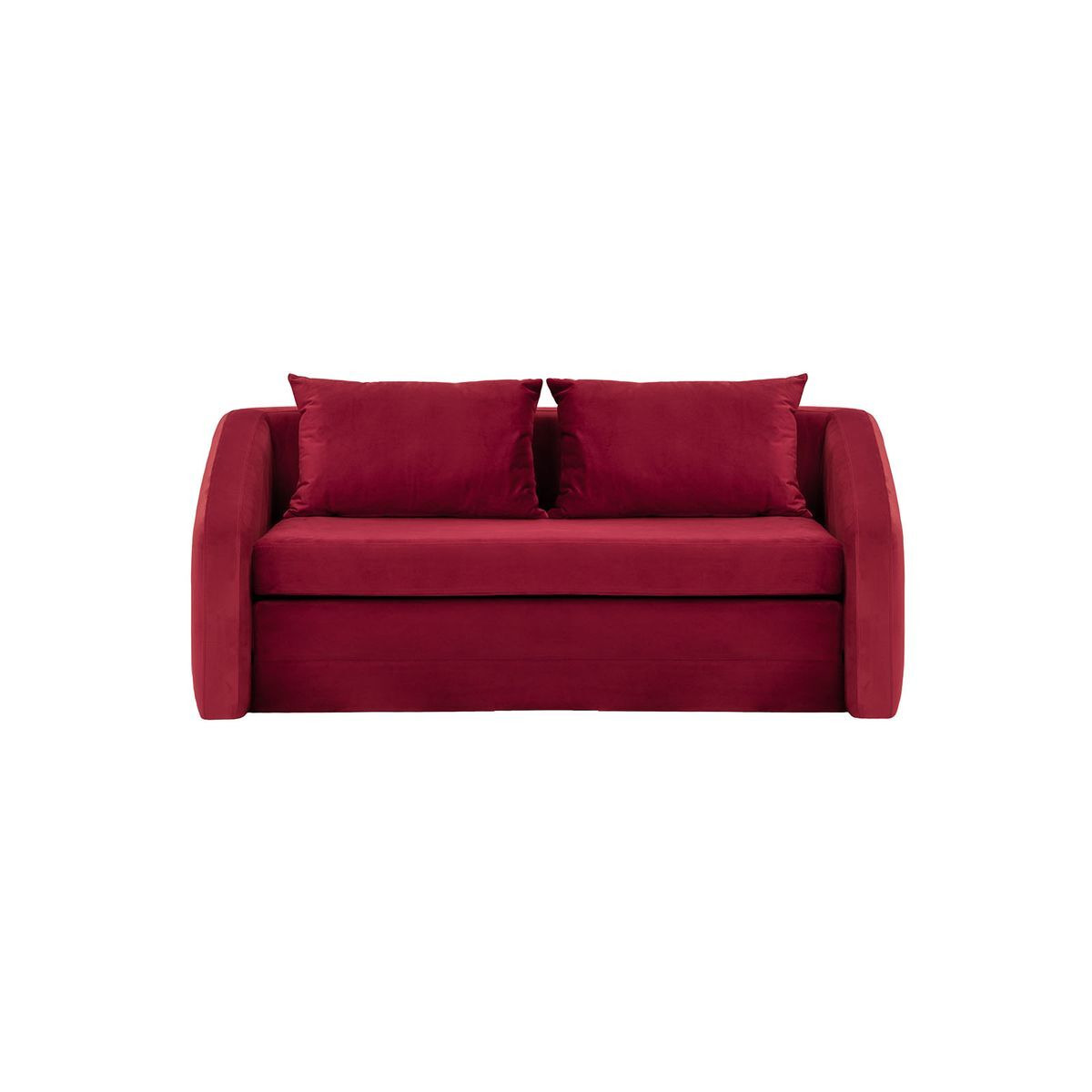 Alma 3 Seater Sofa Bed, dark red - image 1
